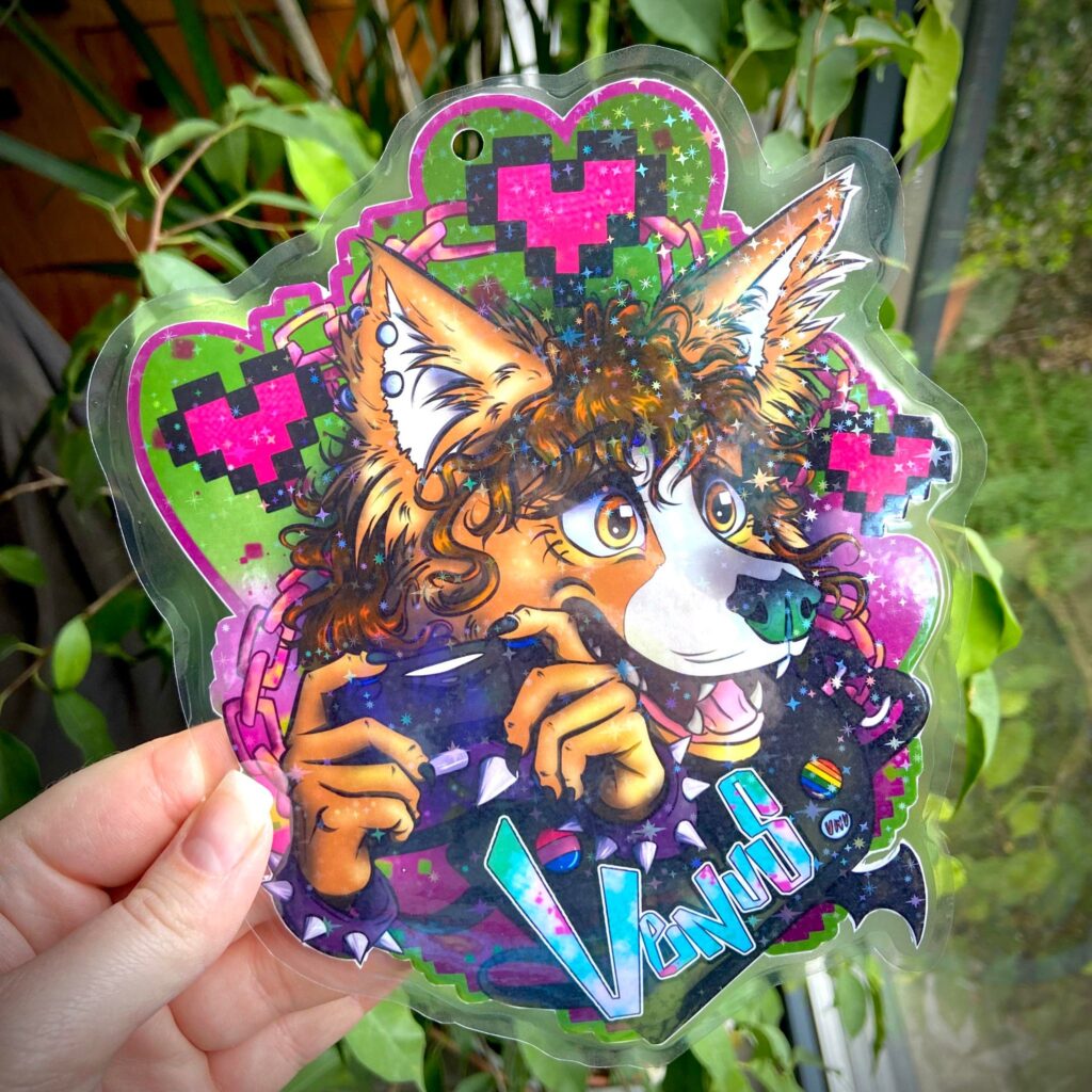 High quality Furry Fursuit Badge + Character